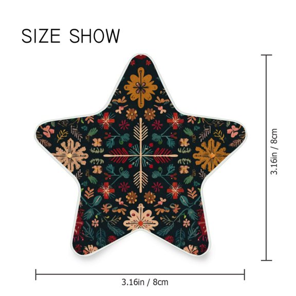 Star Shaped Energy Saving Night Light Living Room Night Light, Bedroom Night Light, Corridor Night Light, Study Night Light Cute Christmas Pattern