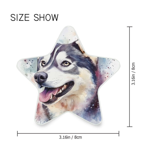 Star Shaped Energy Saving Night Light Living Room Night Light, Bedroom Night Light, Corridor Night Light, Study Night Light Cute Husky Dog