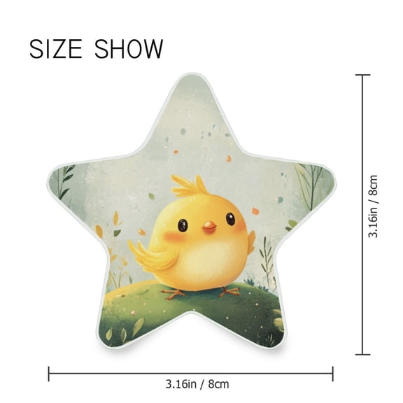 Star Shaped Energy Saving Night Light Living Room Night Light, Bedroom Night Light, Corridor Night Light, Study Night Light Cute Little Yellow Bird