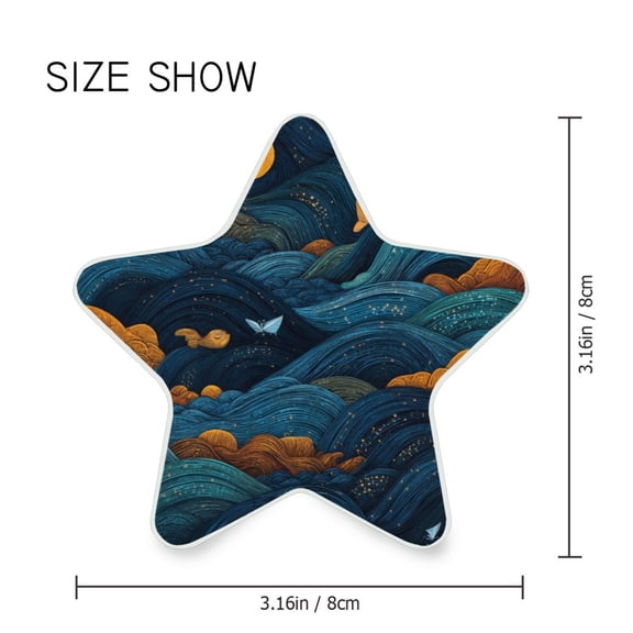 Star Shaped Energy Saving Night Light Living Room Night Light, Bedroom Night Light, Corridor Night Light, Study Night Light Dark Blue Clouds
