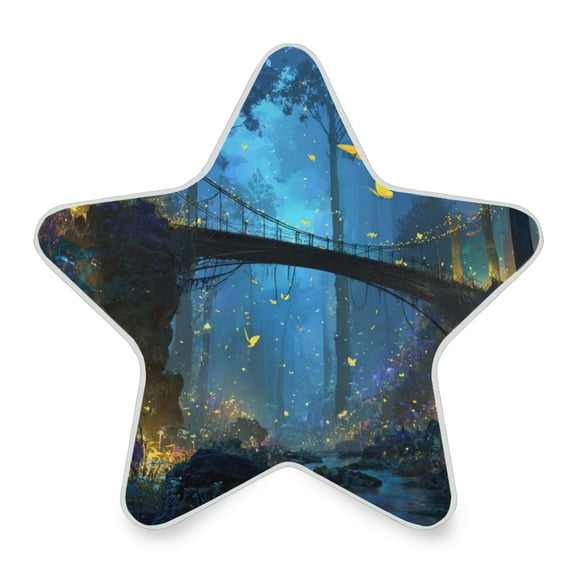 Star Shaped Energy Saving Night Light Living Room Night Light, Bedroom Night Light, Corridor Night Light, Study Night Light Enchanted Forest Glowing Bridge