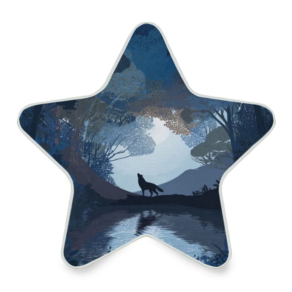 Star Shaped Energy Saving Night Light Living Room Night Light, Bedroom Night Light, Corridor Night Light, Study Night Light Flat Vector Animal Silhouette
