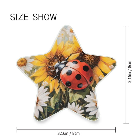 Star Shaped Energy Saving Night Light Living Room Night Light, Bedroom Night Light, Corridor Night Light, Study Night Light Giant Ladybird