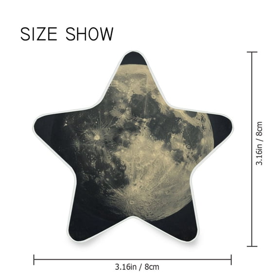 Star Shaped Energy Saving Night Light Living Room Night Light, Bedroom Night Light, Corridor Night Light, Study Night Light Gray Big Moon