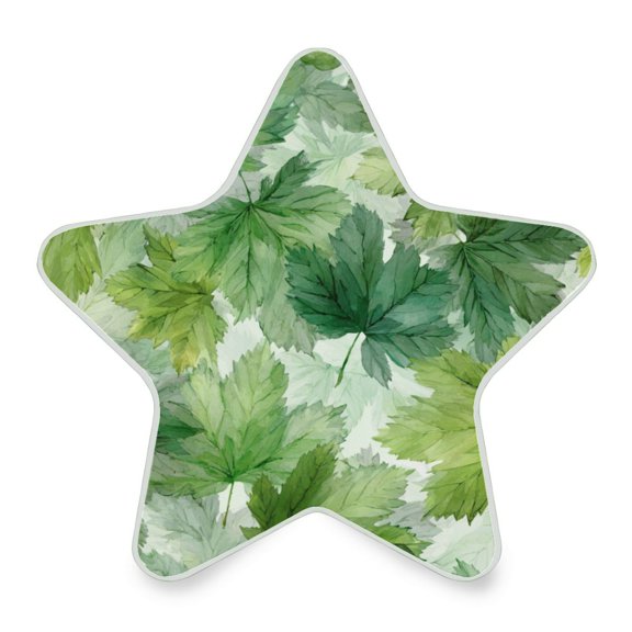 Star Shaped Energy Saving Night Light Living Room Night Light, Bedroom Night Light, Corridor Night Light, Study Night Light Green Maple Leaves