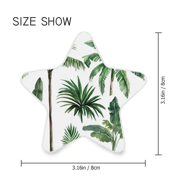 Star Shaped Energy Saving Night Light Living Room Night Light, Bedroom Night Light, Corridor Night Light, Study Night Light Green Palm Trees