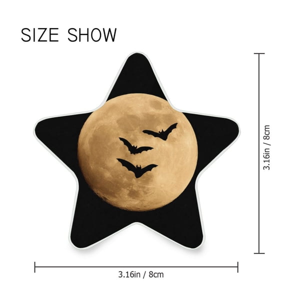 Star Shaped Energy Saving Night Light Living Room Night Light, Bedroom Night Light, Corridor Night Light, Study Night Light Halloween Moon Bat