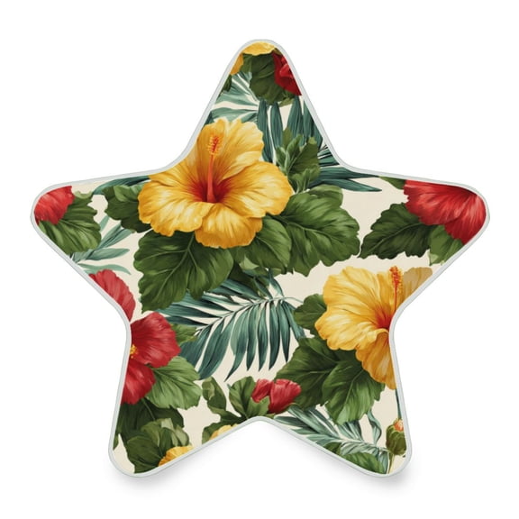 Star Shaped Energy Saving Night Light Living Room Night Light, Bedroom Night Light, Corridor Night Light, Study Night Light Hawaiian Flower Palm Leaves