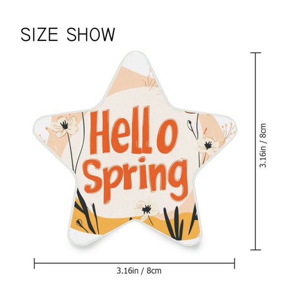 Star Shaped Energy Saving Night Light Living Room Night Light, Bedroom Night Light, Corridor Night Light, Study Night Light Hello Spring Pattern