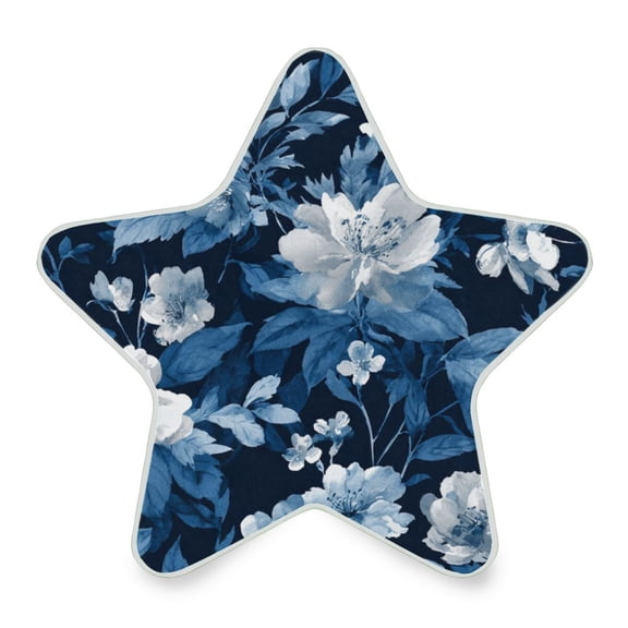 Star Shaped Energy Saving Night Light Living Room Night Light, Bedroom Night Light, Corridor Night Light, Study Night Light Indigo Blue Ink Wash