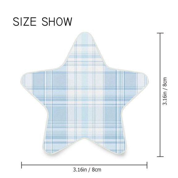 Star Shaped Energy Saving Night Light Living Room Night Light, Bedroom Night Light, Corridor Night Light, Study Night Light Light Blue Cloth Stripe