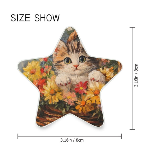 Star Shaped Energy Saving Night Light Living Room Night Light, Bedroom Night Light, Corridor Night Light, Study Night Light Little Cat