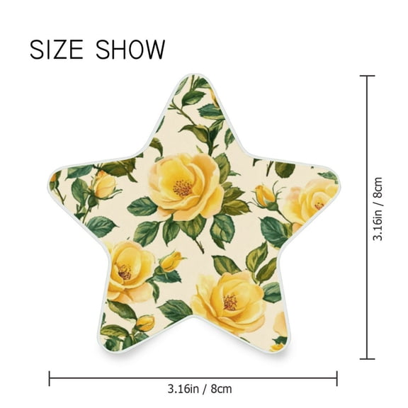 Star Shaped Energy Saving Night Light Living Room Night Light, Bedroom Night Light, Corridor Night Light, Study Night Light Lovely Big Yellow Roses
