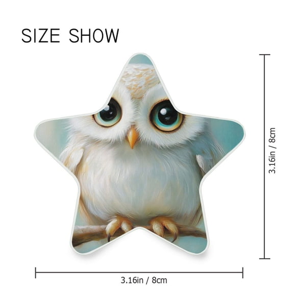Star Shaped Energy Saving Night Light Living Room Night Light, Bedroom Night Light, Corridor Night Light, Study Night Light Lovely White Owl