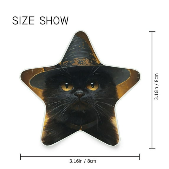 Star Shaped Energy Saving Night Light Living Room Night Light, Bedroom Night Light, Corridor Night Light, Study Night Light Magic Black Cat