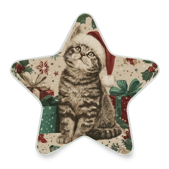 Star Shaped Energy Saving Night Light Living Room Night Light, Bedroom Night Light, Corridor Night Light, Study Night Light Magical Christmas Black Cat