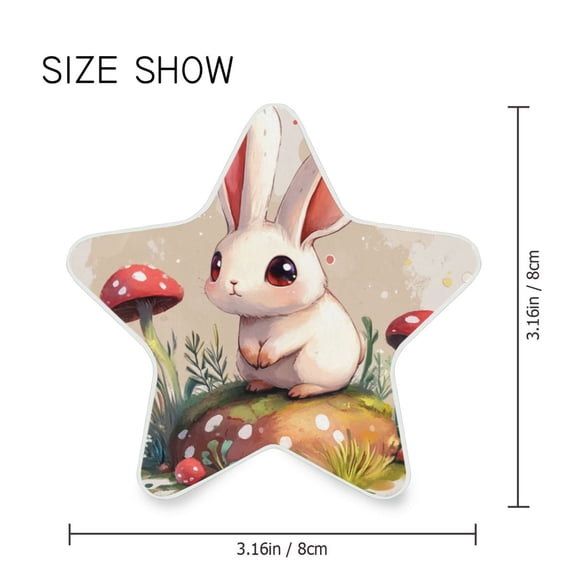 Star Shaped Energy Saving Night Light Living Room Night Light, Bedroom Night Light, Corridor Night Light, Study Night Light Mushroom Powder Rabbit
