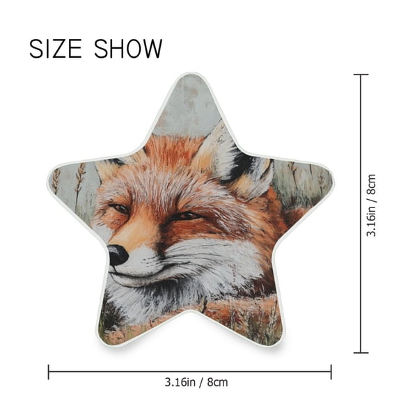 Star Shaped Energy Saving Night Light Living Room Night Light, Bedroom Night Light, Corridor Night Light, Study Night Light Orange Big Fox