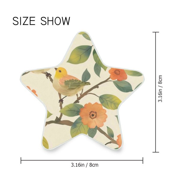 Star Shaped Energy Saving Night Light Living Room Night Light, Bedroom Night Light, Corridor Night Light, Study Night Light Orange Bird