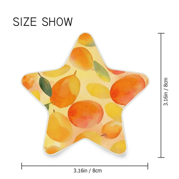 Star Shaped Energy Saving Night Light Living Room Night Light, Bedroom Night Light, Corridor Night Light, Study Night Light Orange Mango