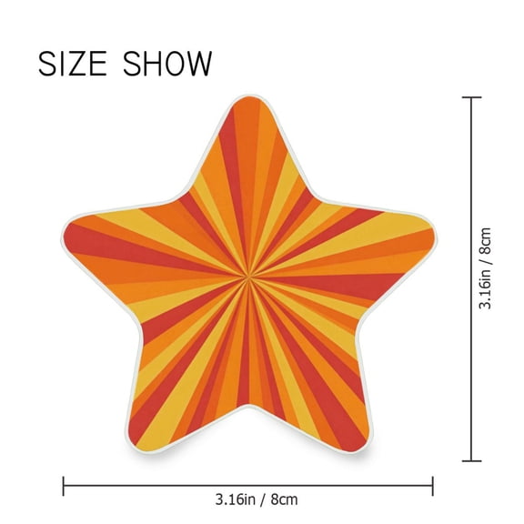 Star Shaped Energy Saving Night Light Living Room Night Light, Bedroom Night Light, Corridor Night Light, Study Night Light Orange Stripe