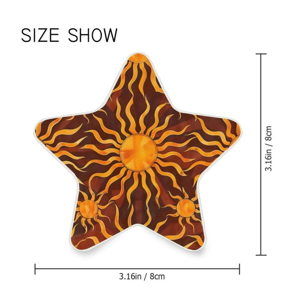 Star Shaped Energy Saving Night Light Living Room Night Light, Bedroom Night Light, Corridor Night Light, Study Night Light Orange Sun