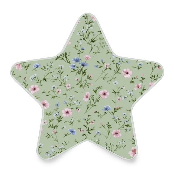 Star Shaped Energy Saving Night Light Living Room Night Light, Bedroom Night Light, Corridor Night Light, Study Night Light Pastel Green Small Dots