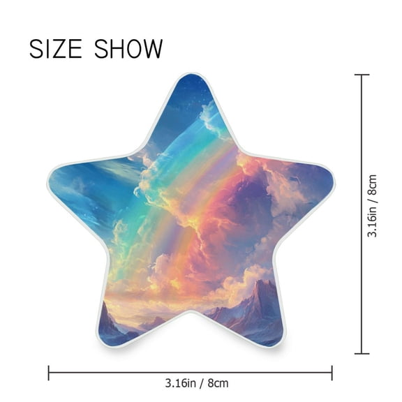Star Shaped Energy Saving Night Light Living Room Night Light, Bedroom Night Light, Corridor Night Light, Study Night Light Picturesque Rainbow