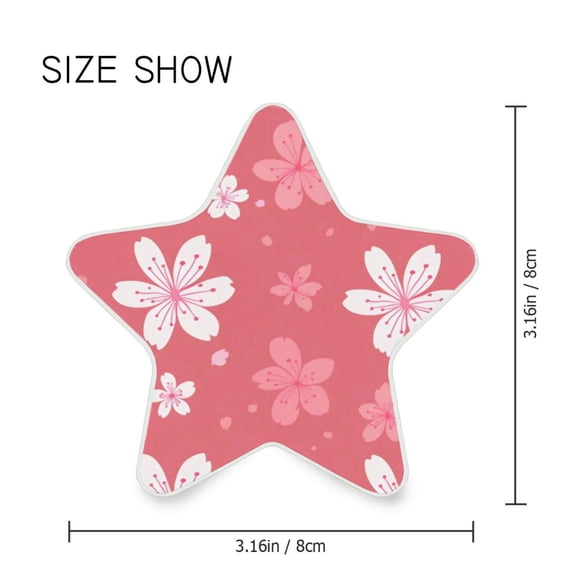 Star Shaped Energy Saving Night Light Living Room Night Light, Bedroom Night Light, Corridor Night Light, Study Night Light Pink Flower