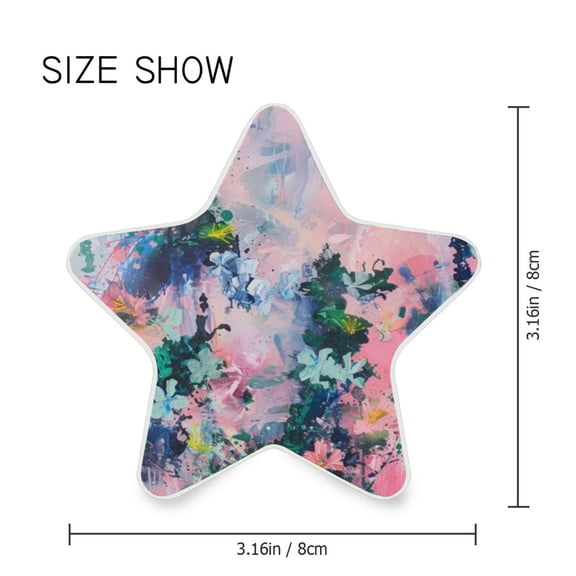 Star Shaped Energy Saving Night Light Living Room Night Light, Bedroom Night Light, Corridor Night Light, Study Night Light Pink Flowers and Sunset Glow