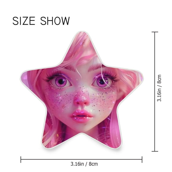 Star Shaped Energy Saving Night Light Living Room Night Light, Bedroom Night Light, Corridor Night Light, Study Night Light Pink Girl
