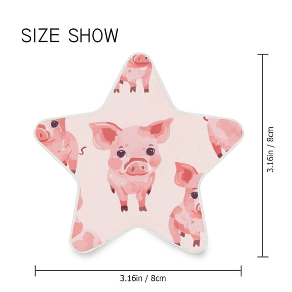 Star Shaped Energy Saving Night Light Living Room Night Light, Bedroom Night Light, Corridor Night Light, Study Night Light Pink Pig