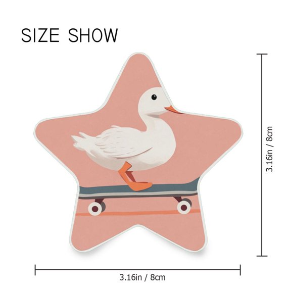 Star Shaped Energy Saving Night Light Living Room Night Light, Bedroom Night Light, Corridor Night Light, Study Night Light Pink Skateboard Duck