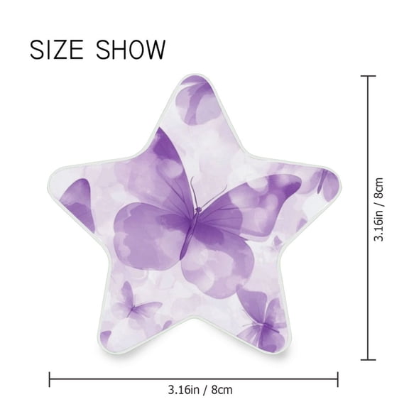Star Shaped Energy Saving Night Light Living Room Night Light, Bedroom Night Light, Corridor Night Light, Study Night Light Pretty Big Purple Butterfly