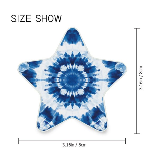 Star Shaped Energy Saving Night Light Living Room Night Light, Bedroom Night Light, Corridor Night Light, Study Night Light Pretty Blue Tie Dye