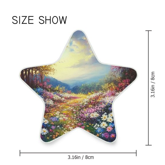 Star Shaped Energy Saving Night Light Living Room Night Light, Bedroom Night Light, Corridor Night Light, Study Night Light Pretty Flower World