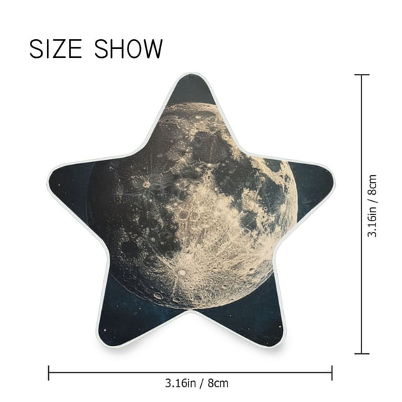 Star Shaped Energy Saving Night Light Living Room Night Light, Bedroom Night Light, Corridor Night Light, Study Night Light Pretty Gray Moon