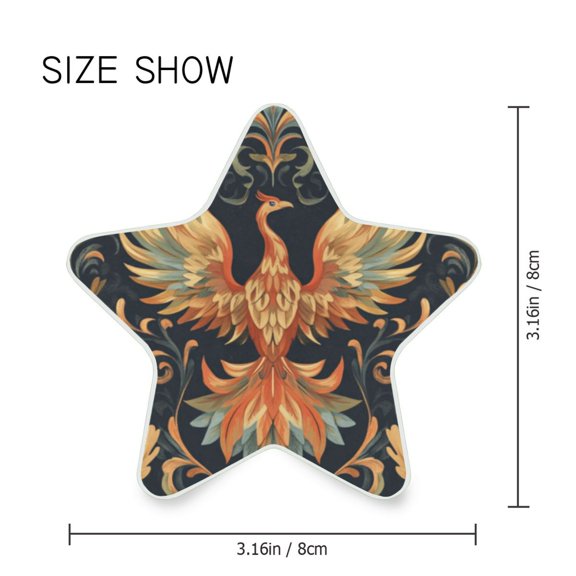 Star Shaped Energy Saving Night Light Living Room Night Light, Bedroom Night Light, Corridor Night Light, Study Night Light Pretty Phoenix Pattern
