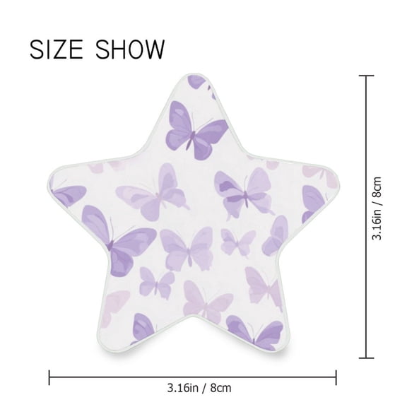 Star Shaped Energy Saving Night Light Living Room Night Light, Bedroom Night Light, Corridor Night Light, Study Night Light Pretty Purple Butterfly Seamless