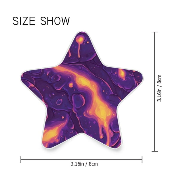 Star Shaped Energy Saving Night Light Living Room Night Light, Bedroom Night Light, Corridor Night Light, Study Night Light Purple Lava Pattern Seamless