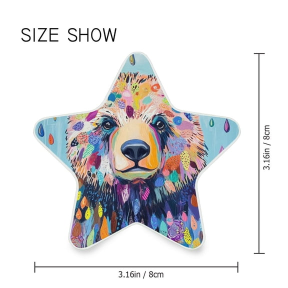 Star Shaped Energy Saving Night Light Living Room Night Light, Bedroom Night Light, Corridor Night Light, Study Night Light Raindrop Bear
