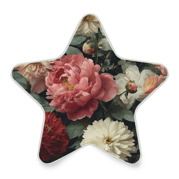 Star Shaped Energy Saving Night Light Living Room Night Light, Bedroom Night Light, Corridor Night Light, Study Night Light Red Flowers Cute