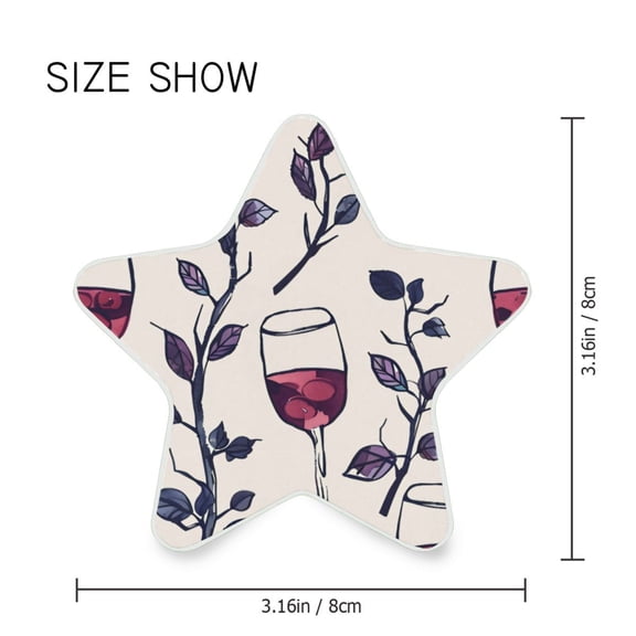 Star Shaped Energy Saving Night Light Living Room Night Light, Bedroom Night Light, Corridor Night Light, Study Night Light Red Wine Glass