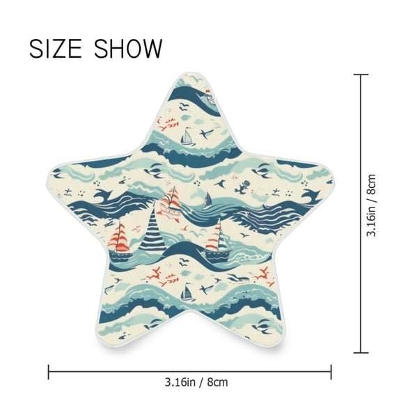 Star Shaped Energy Saving Night Light Living Room Night Light, Bedroom Night Light, Corridor Night Light, Study Night Light Sea Boat