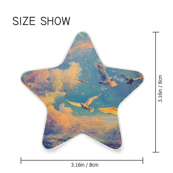 Star Shaped Energy Saving Night Light Living Room Night Light, Bedroom Night Light, Corridor Night Light, Study Night Light Sky Beautiful Dove