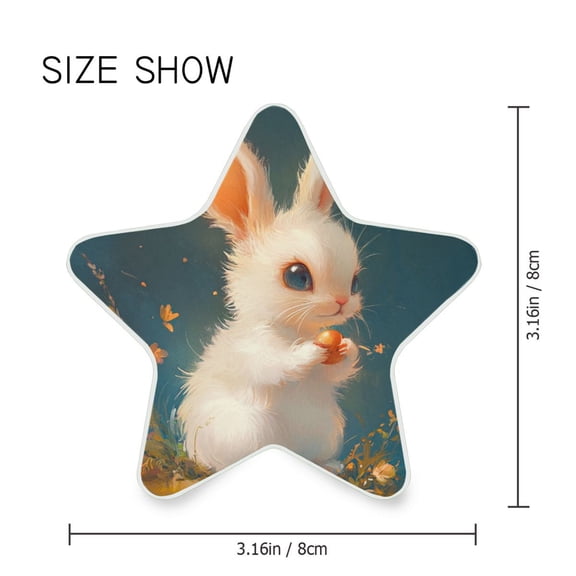 Star Shaped Energy Saving Night Light Living Room Night Light, Bedroom Night Light, Corridor Night Light, Study Night Light Super Beautiful Rabbit
