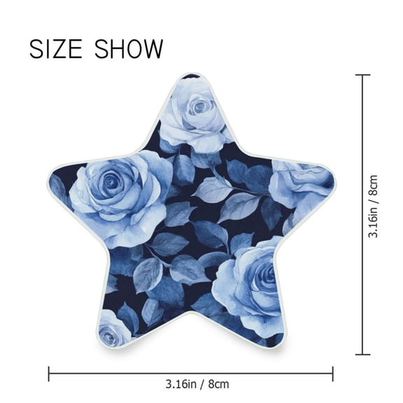Star Shaped Energy Saving Night Light Living Room Night Light, Bedroom Night Light, Corridor Night Light, Study Night Light Teal Roses