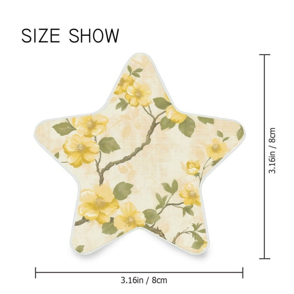 Star Shaped Energy Saving Night Light Living Room Night Light, Bedroom Night Light, Corridor Night Light, Study Night Light Twig Yellow Flower