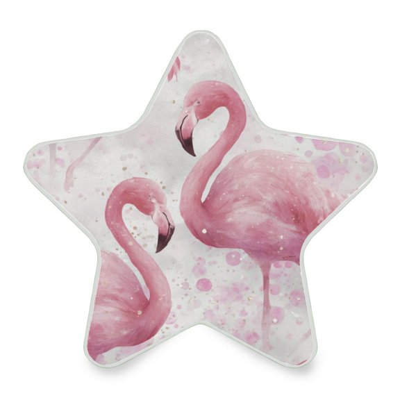 Star Shaped Energy Saving Night Light Living Room Night Light, Bedroom Night Light, Corridor Night Light, Study Night Light Two Pink Flamingos