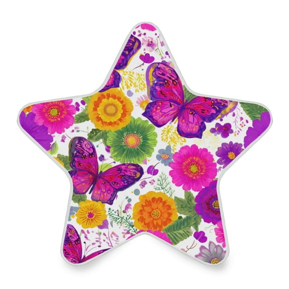 Star Shaped Energy Saving Night Light Living Room Night Light, Bedroom Night Light, Corridor Night Light, Study Night Light Vibrant Butterflies